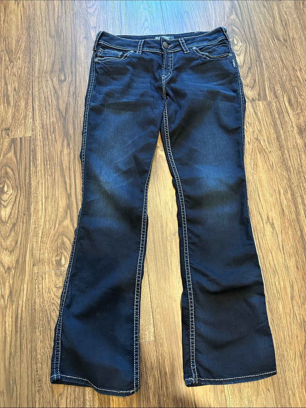 Silver Jeans Dark Blue Bootcut Jeans